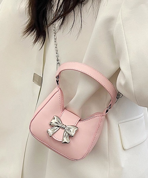 Vipoa(ヴィポア)の「Ribbon small bag(ショルダーバッグ・レディース・レッド/ピンク/ホワイト/ブラック/シルバー・FREE)」の20枚目の写真