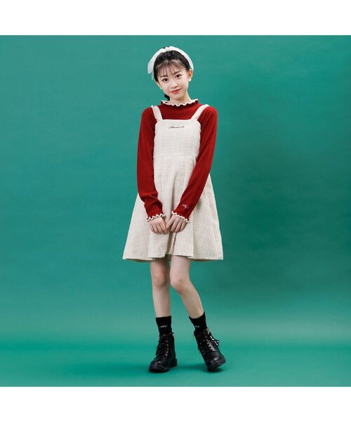 algy（アルジー）の「アソート総柄クルーソックス（ソックス/靴下・キッズ・オフホワイト/ブラック/レッド・21/24）」の4枚目の写真