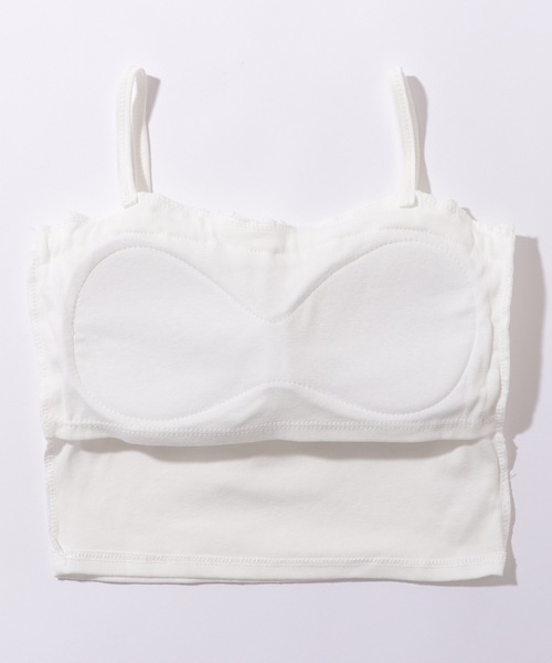 papier carrie bra フリル ホワイト キャミソール papier carrie bra フリル ホワイト キャミソール papier carrie