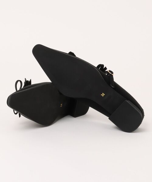 Q(キュー)の「ダブルリボンミュールパンプス(パンプス・レディース・ブルー/ブラック・24.5/23.5)」の18枚目の写真