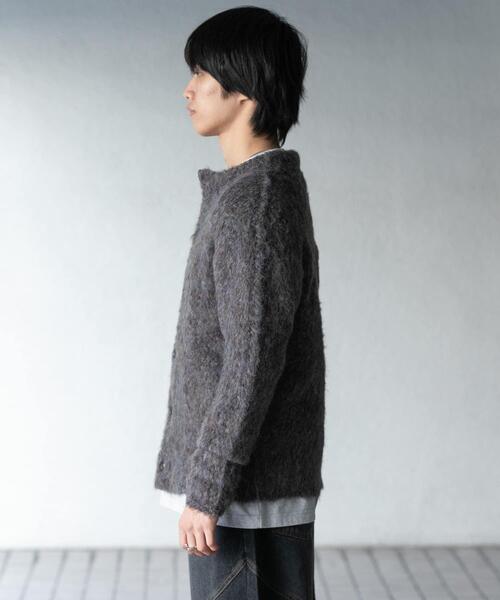 SENSE OF PLACE by URBAN RESEARCH(センスオブプレイスバイアーバンリサーチ)の「ブークレシャギークルーネックカーディガン(カーディガン/ボレロ・メンズ・ブラウン/グリーン/ブルー・MEDIUM/LARGE)」の11枚目の写真