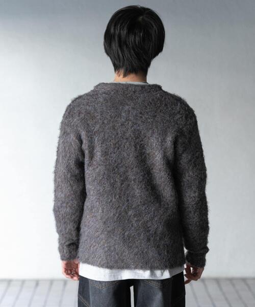 SENSE OF PLACE by URBAN RESEARCH(センスオブプレイスバイアーバンリサーチ)の「ブークレシャギークルーネックカーディガン(カーディガン/ボレロ・メンズ・ブラウン/グリーン/ブルー・MEDIUM/LARGE)」の12枚目の写真