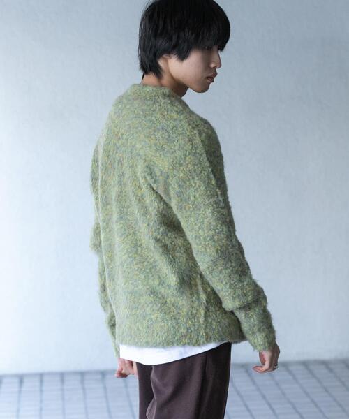 SENSE OF PLACE by URBAN RESEARCH(センスオブプレイスバイアーバンリサーチ)の「ブークレシャギークルーネックカーディガン(カーディガン/ボレロ・メンズ・ブラウン/グリーン/ブルー・MEDIUM/LARGE)」の21枚目の写真