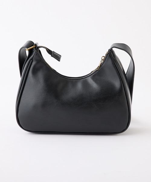 one after another NICE CLAUP（ワンアフターアナザーナイスクラップ）の「スタッズ付きシャーリングホーボーバッグ（ショルダーバッグ・レディース・ブラウン/アイボリー/ブラック/ベージュ・FREE）」の9枚目の写真