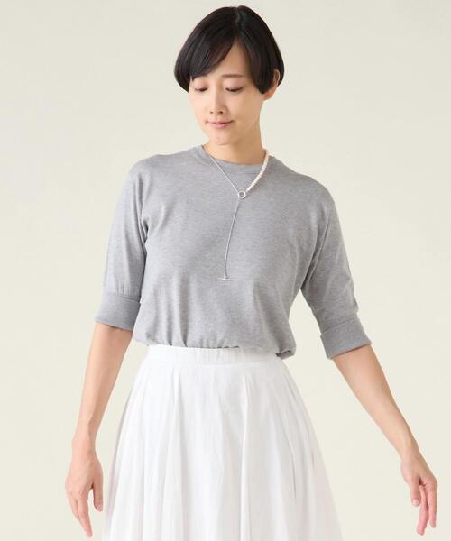 日本別注》【JOHN SMEDLEY / ジョンスメドレー】5分袖クルーネックT 