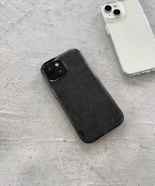 Me%（ミィパーセント）の「【iPhone15対応】クリアラメiPhoneケース　282529（スマホケース/カバー・レディース・ブラック/オフホワイト・FREE）」の7枚目の写真