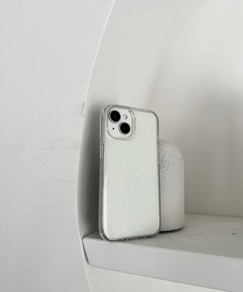 Me%（ミィパーセント）の「【iPhone15対応】クリアラメiPhoneケース　282529（スマホケース/カバー・レディース・ブラック/オフホワイト・FREE）」の12枚目の写真