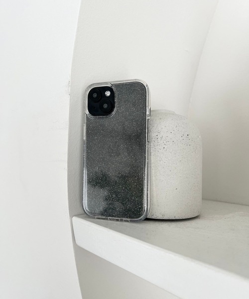 Me%（ミィパーセント）の「【iPhone15対応】クリアラメiPhoneケース　282529（スマホケース/カバー・レディース・ブラック/オフホワイト・FREE）」の13枚目の写真