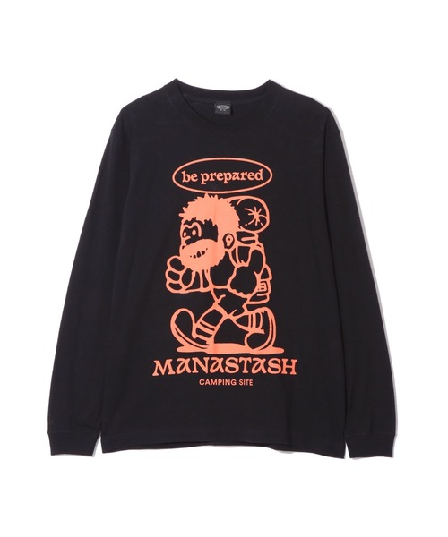 MANASTASH(マナスタッシュ)の「MANASTASH/マナスタッシュ/ L/S TEE BE PREPARED(Tシャツ/カットソー・メンズ・セージグリーン/ホワイト/ブラック・L/M/XL/S)」の2枚目の写真