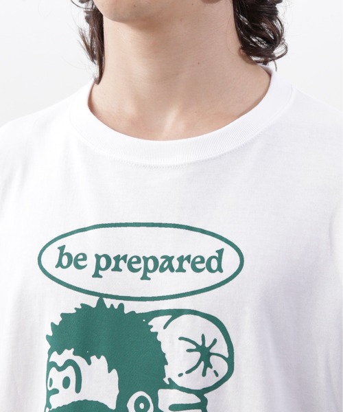 MANASTASH(マナスタッシュ)の「MANASTASH/マナスタッシュ/ L/S TEE BE PREPARED(Tシャツ/カットソー・メンズ・セージグリーン/ホワイト/ブラック・L/M/XL/S)」の9枚目の写真
