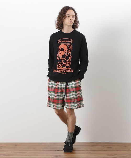MANASTASH(マナスタッシュ)の「MANASTASH/マナスタッシュ/ L/S TEE BE PREPARED(Tシャツ/カットソー・メンズ・セージグリーン/ホワイト/ブラック・L/M/XL/S)」の17枚目の写真