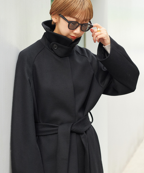 plage(プラージュ)の「R'IAM リラックストレンチ コート(ステンカラーコート・レディース・アイボリー/ブラック・36/38)」の8枚目の写真