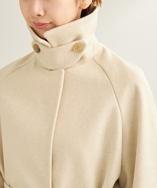 新品未使用タグ付き　plage リラックストレンチコート　ウール　日本製 plage プラージュ リラックストレンチウールコート R'IAM LOOSE