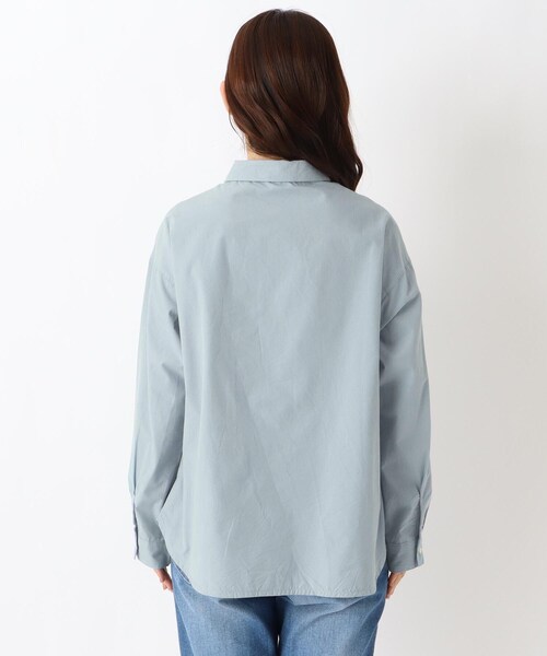 one'sterrace(ワンズテラス)の「起毛コットン ブロードシャツブラウス(シャツ/ブラウス・レディース・アイボリー系8/ブルー系その他7/ブラック系8・02)」の14枚目の写真