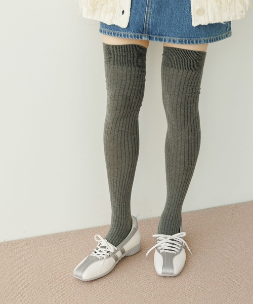 BAYFLOW（ベイフロー）の「[トレンドデザイン]バレエライクスニーカ－（スニーカー・レディース・ホワイト/ブラック・MEDIUM/LARGE）」の9枚目の写真