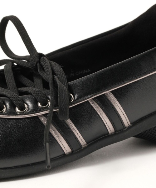 BAYFLOW（ベイフロー）の「[トレンドデザイン]バレエライクスニーカ－（スニーカー・レディース・ホワイト/ブラック・MEDIUM/LARGE）」の19枚目の写真