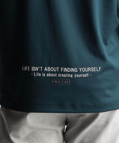 NICOLE CLUB FOR MEN（ニコルクラブフォーメン）の「【２５モデルEC限定再販売】メタルジェルプリント半袖Ｔシャツ（Tシャツ/カットソー・メンズ・ブルー系/オフホワイト/アッシュグレー/ブラック・MEDIUM/LARGE/X-LARGE）」の15枚目の写真