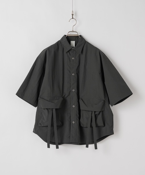 CASPER JOHN(キャスパージョン)の「Ripstop parachute shirts/リップストップパラシュートシャツ(シャツ/ブラウス・メンズ・ブラック/ブルー・X-SMALL/SMALL/MEDIUM/LARGE)」の3枚目の写真