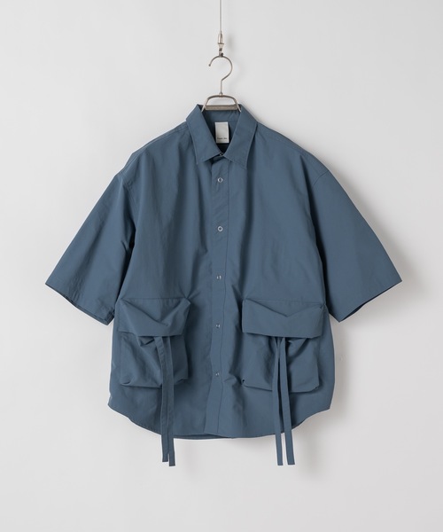 CASPER JOHN(キャスパージョン)の「Ripstop parachute shirts/リップストップパラシュートシャツ(シャツ/ブラウス・メンズ・ブラック/ブルー・X-SMALL/SMALL/MEDIUM/LARGE)」の10枚目の写真