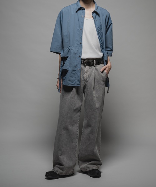 CASPER JOHN(キャスパージョン)の「Ripstop parachute shirts/リップストップパラシュートシャツ(シャツ/ブラウス・メンズ・ブラック/ブルー・X-SMALL/SMALL/MEDIUM/LARGE)」の15枚目の写真