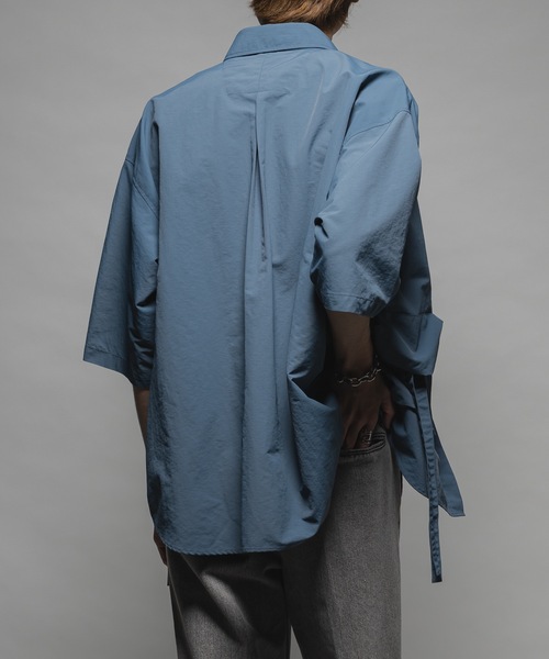 CASPER JOHN(キャスパージョン)の「Ripstop parachute shirts/リップストップパラシュートシャツ(シャツ/ブラウス・メンズ・ブラック/ブルー・X-SMALL/SMALL/MEDIUM/LARGE)」の13枚目の写真