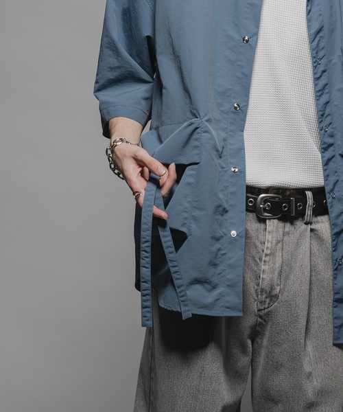 CASPER JOHN(キャスパージョン)の「Ripstop parachute shirts/リップストップパラシュートシャツ(シャツ/ブラウス・メンズ・ブラック/ブルー・X-SMALL/SMALL/MEDIUM/LARGE)」の14枚目の写真
