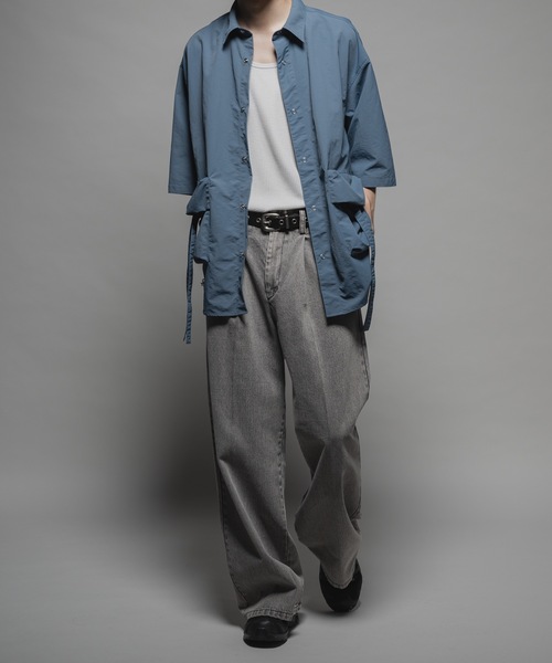 CASPER JOHN(キャスパージョン)の「Ripstop parachute shirts/リップストップパラシュートシャツ(シャツ/ブラウス・メンズ・ブラック/ブルー・X-SMALL/SMALL/MEDIUM/LARGE)」の17枚目の写真