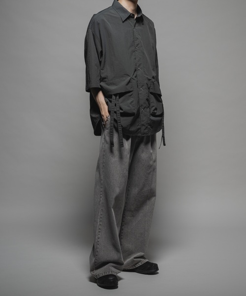 CASPER JOHN(キャスパージョン)の「Ripstop parachute shirts/リップストップパラシュートシャツ(シャツ/ブラウス・メンズ・ブラック/ブルー・X-SMALL/SMALL/MEDIUM/LARGE)」の9枚目の写真