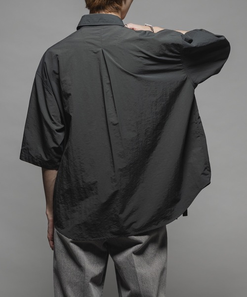 CASPER JOHN(キャスパージョン)の「Ripstop parachute shirts/リップストップパラシュートシャツ(シャツ/ブラウス・メンズ・ブラック/ブルー・X-SMALL/SMALL/MEDIUM/LARGE)」の7枚目の写真