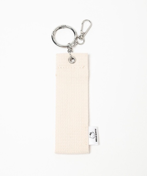 Me%（ミィパーセント）の「【HELLO KITTY】ワッペンチャーム 246556（キーホルダー・レディース・アイボリー/ブラック/シルバー・FREE）」の4枚目の写真