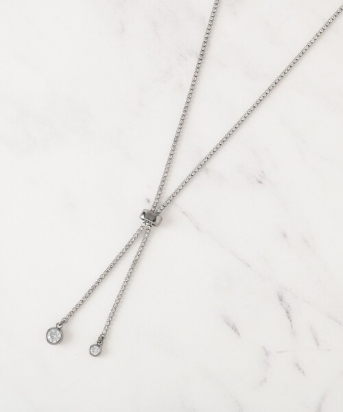 SHOO・LA・RUE（シューラルー）の「ダイヤレーンネックレス（ネックレス・レディース・ピンクゴールド/シルバー系その他/シルバー/ゴールド・00）」の3枚目の写真