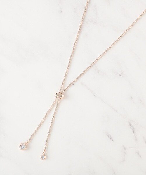 SHOO・LA・RUE（シューラルー）の「ダイヤレーンネックレス（ネックレス・レディース・ピンクゴールド/シルバー系その他/シルバー/ゴールド・00）」の4枚目の写真