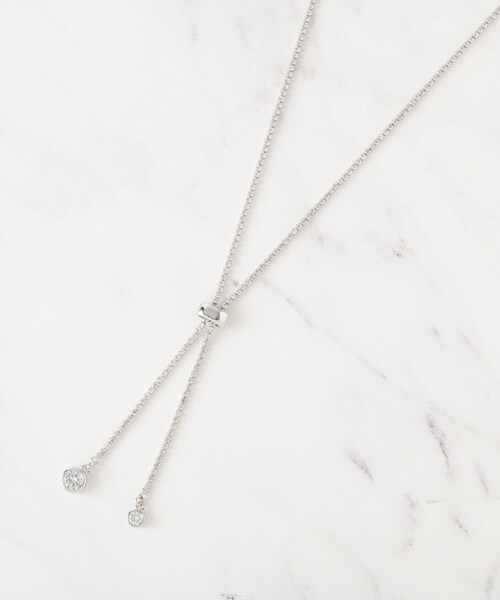 SHOO・LA・RUE（シューラルー）の「ダイヤレーンネックレス（ネックレス・レディース・ピンクゴールド/シルバー系その他/シルバー/ゴールド・00）」の2枚目の写真