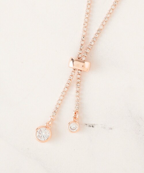 SHOO・LA・RUE（シューラルー）の「ダイヤレーンネックレス（ネックレス・レディース・ピンクゴールド/シルバー系その他/シルバー/ゴールド・00）」の8枚目の写真