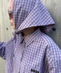 Alley Tokyo | スカーフとセットのチェックBIGシャツ(シャツ/ブラウス)