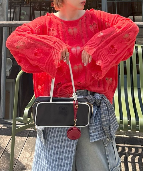 セール】スカーフとセットのチェックBIGシャツ（シャツ/ブラウス