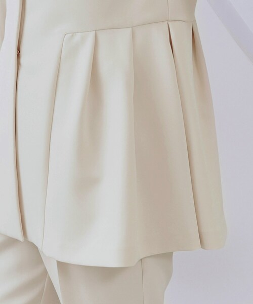 OPAQUE.CLIP(オペークドットクリップ)の「《通勤・セレモニー対応/セットアップ対応》ペプラムジレ【洗濯機洗い可】(ベスト・レディース・オフホワイト/ブラック・36/38/40/42)」の18枚目の写真