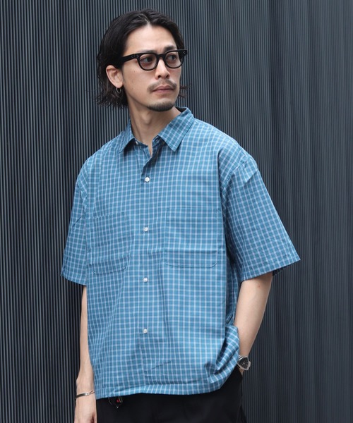 セール】ウインドウペーン レギュラーカラー シャツ（シャツ