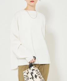 コットンストレッチハイネックニット