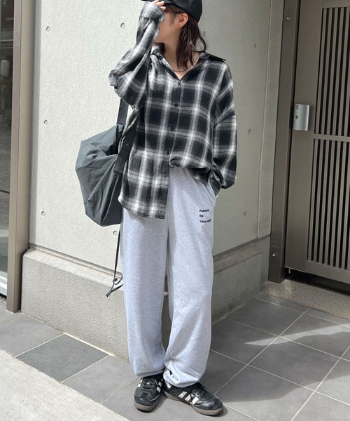 ABYS（アビス）の「アソートチェックBIGシャツ（シャツ/ブラウス・レディース・ブラック/ホワイト/ネイビー・MEDIUM/LARGE）」の15枚目の写真