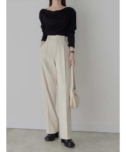 amel(エイメル)の「【RE ARRIVAL】ドレープデザイントップス/ブラック(Tシャツ/カットソー・レディース・ブラック・FREE)」の6枚目の写真