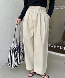 【5色展開】タックワイドパンツ ハイウエスト