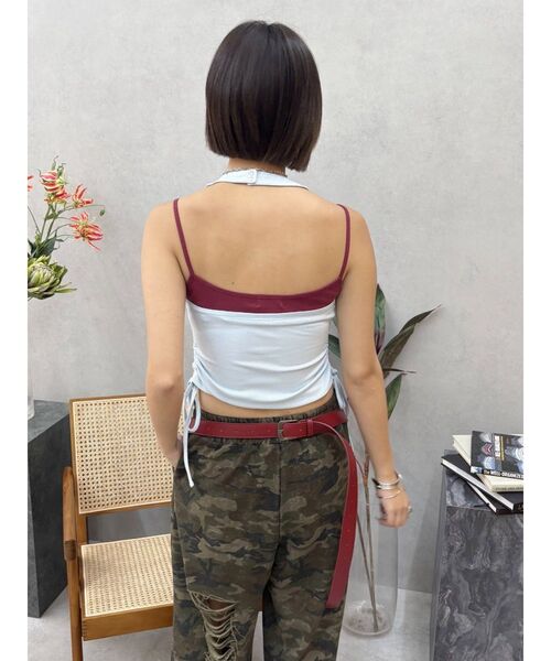 EVRIS（エヴリス）の「キャミドッキングタンクトップ（タンクトップ・レディース・ベージュ/ターコイズブルー/ブルー・FREE）」の4枚目の写真