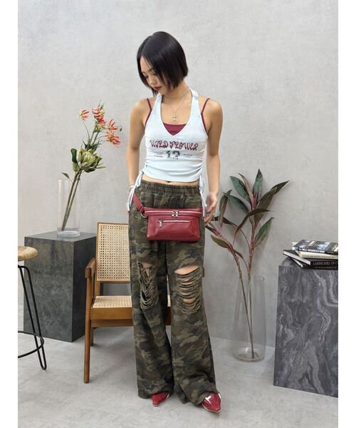 EVRIS（エヴリス）の「キャミドッキングタンクトップ（タンクトップ・レディース・ベージュ/ターコイズブルー/ブルー・FREE）」の6枚目の写真