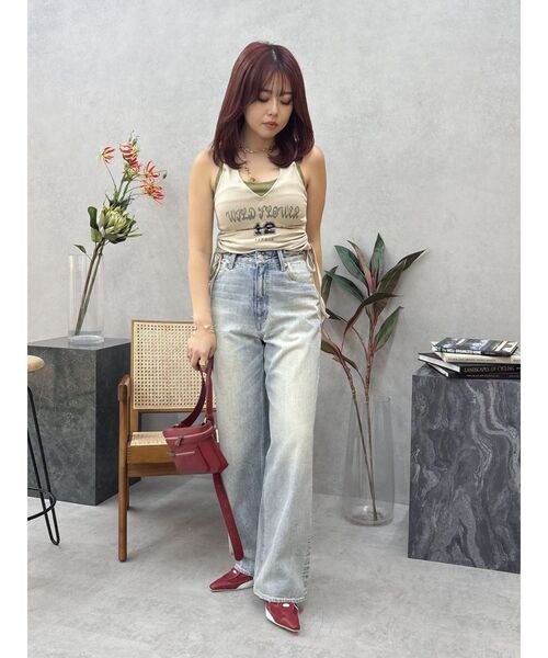 EVRIS（エヴリス）の「キャミドッキングタンクトップ（タンクトップ・レディース・ベージュ/ターコイズブルー/ブルー・FREE）」の13枚目の写真