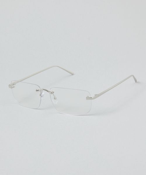 JEANASIS(ジーナシス)の「リムレススクエアグラス/288136(メガネ・レディース・シルバー/ゴールド・FREE)」の2枚目の写真