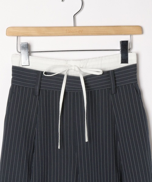 Heather(ヘザー)の「Wウエストタックワイドパンツ 321931(スラックス・レディース・グレー/ネイビー系・S/M)」の9枚目の写真