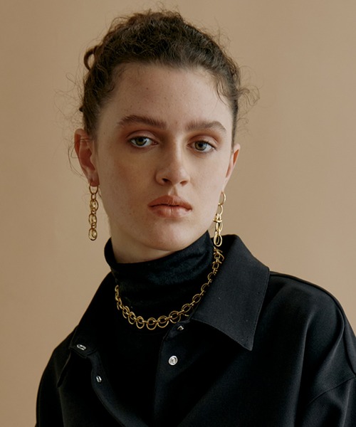 kiehtova（キエトヴァ）の「【kiehtova】OVAL CHAIN PIERCE/オーバルチェーンピアス KT15（ピアス（両耳用）・レディース・ゴールド/シルバー・FREE）」の2枚目の写真