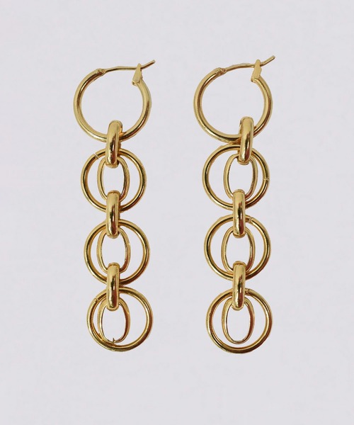 kiehtova（キエトヴァ）の「【kiehtova】OVAL CHAIN PIERCE/オーバルチェーンピアス KT15（ピアス（両耳用）・レディース・ゴールド/シルバー・FREE）」の6枚目の写真