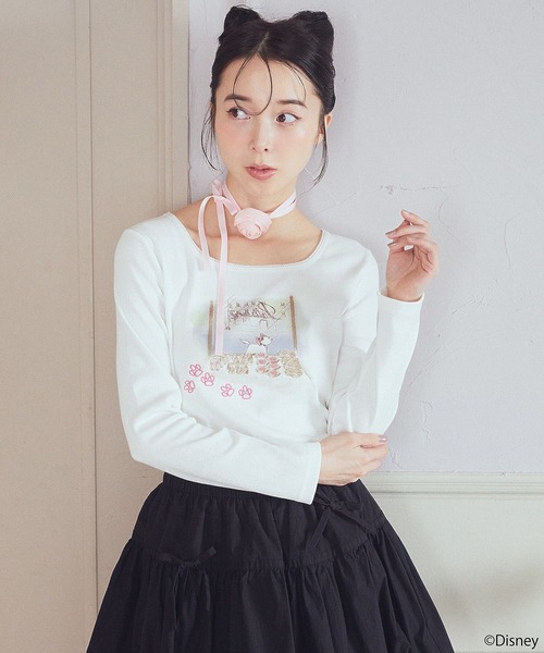 セール】Disney/Marieスクエアネックプルオーバー（Tシャツ